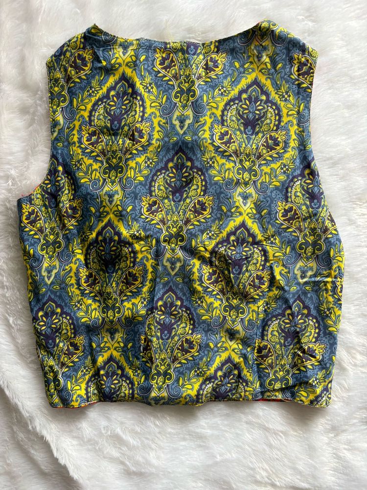 Reversable Boho Chic Paisley Vest