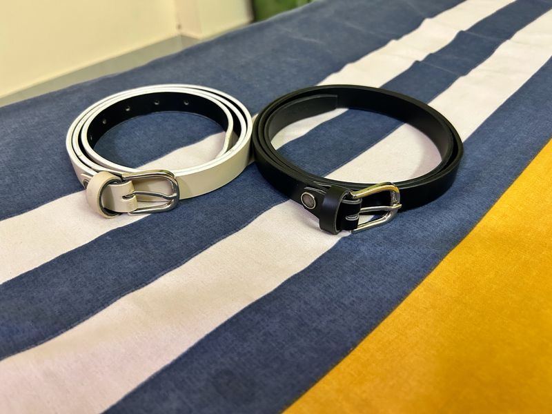 SIDEWOK black And White Belt