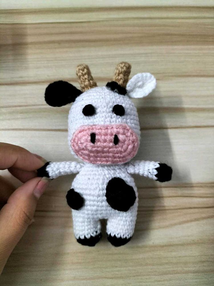 Crocheted Cow Plush