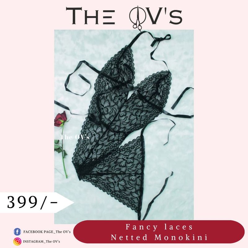 Lace Netted Monokini