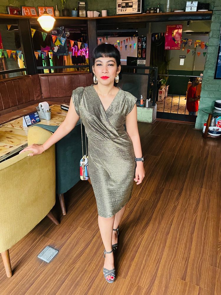 Tokyo Talkies Gold Dress