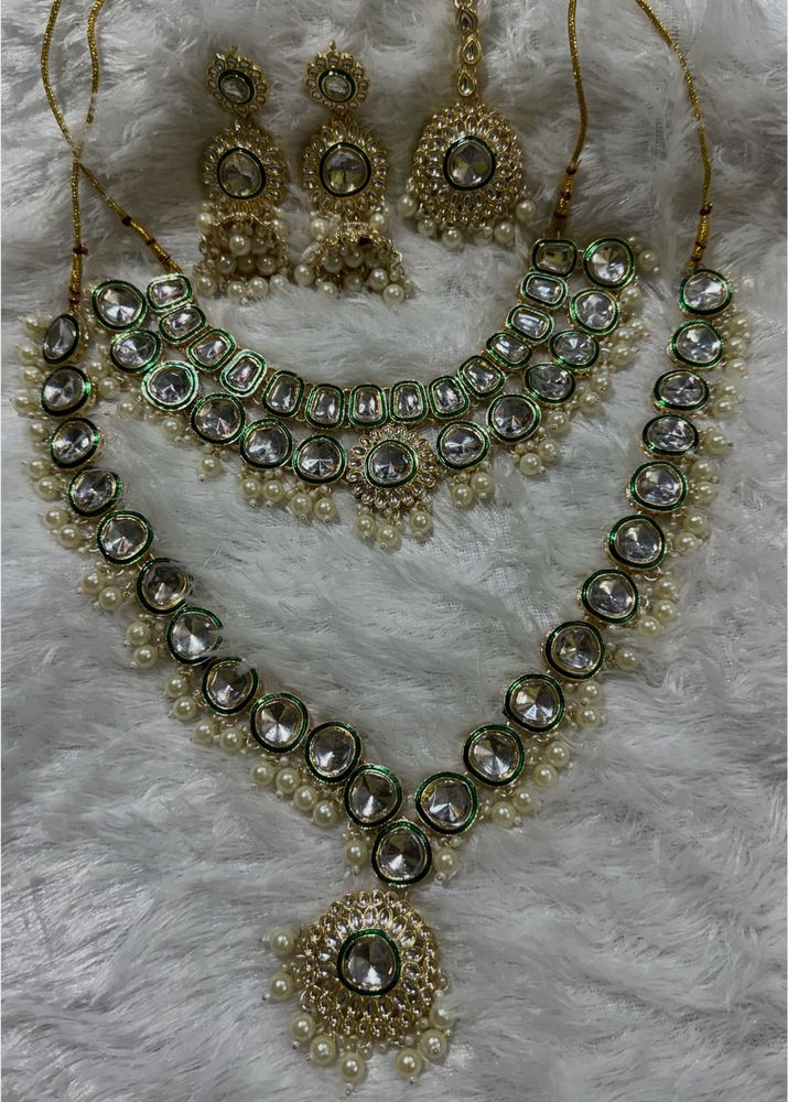 new unused Elegant Kundan Jewelry Set