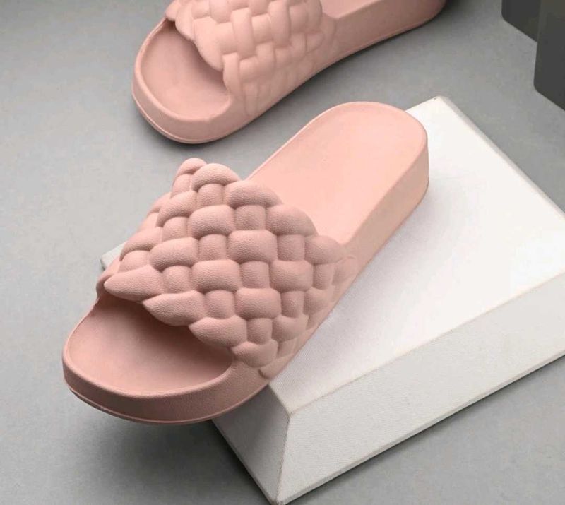 Pink Women Slides