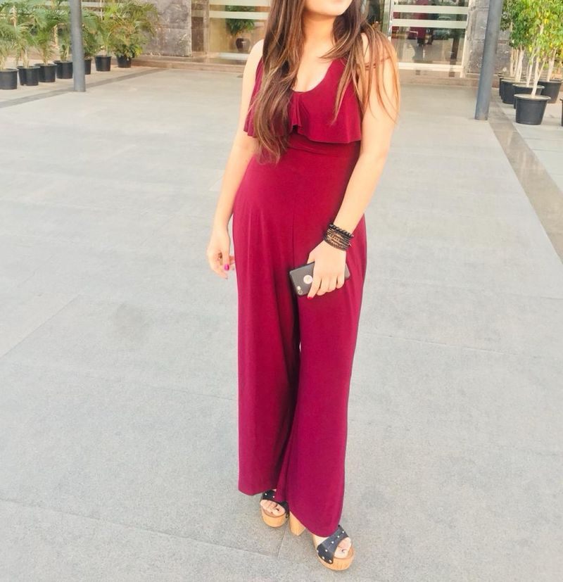 Westside jumpsuit - wine Colour