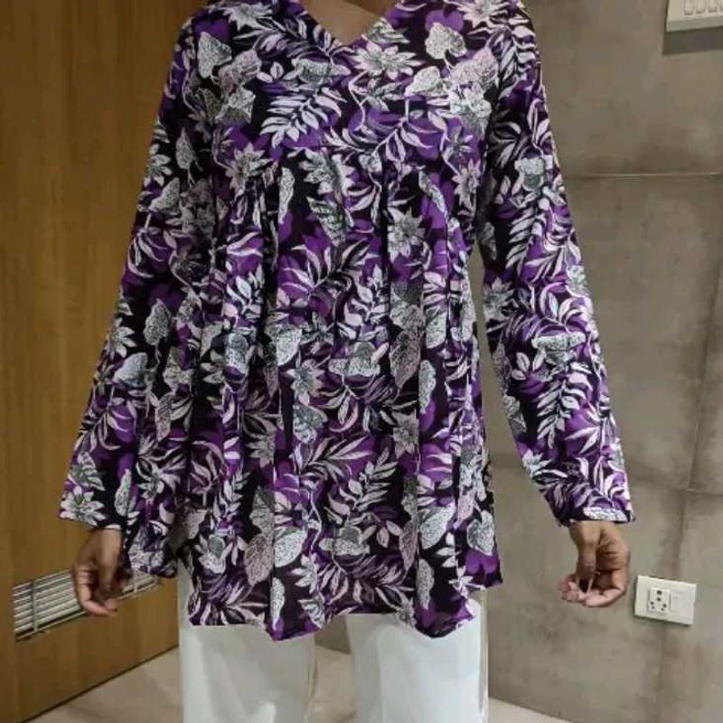 Purple Short Kurta