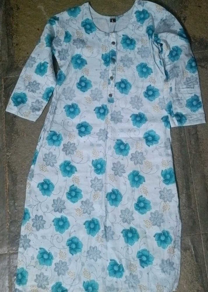 Floral Print Kurta