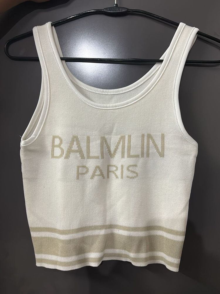 Balmain Paris Knit Tank Top