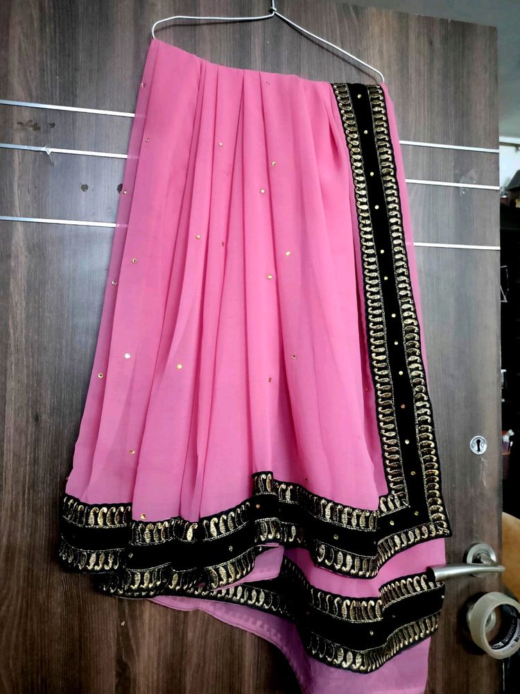 Pink Saree