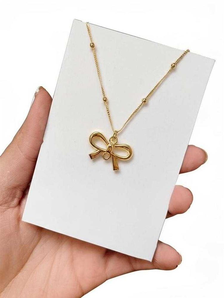 Bow Pendant Necklace