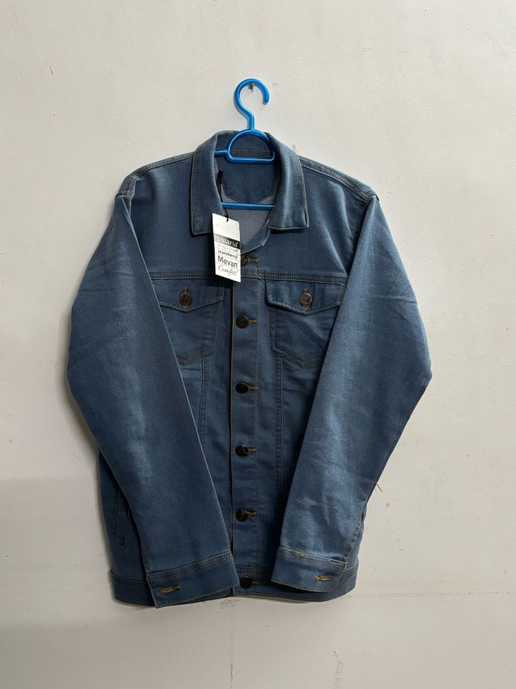 BLUE Denim Jacket - (SIZE-XL) Stylish &amp; Versatile