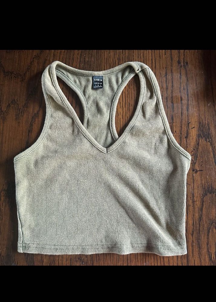 Olive Green Tank Top