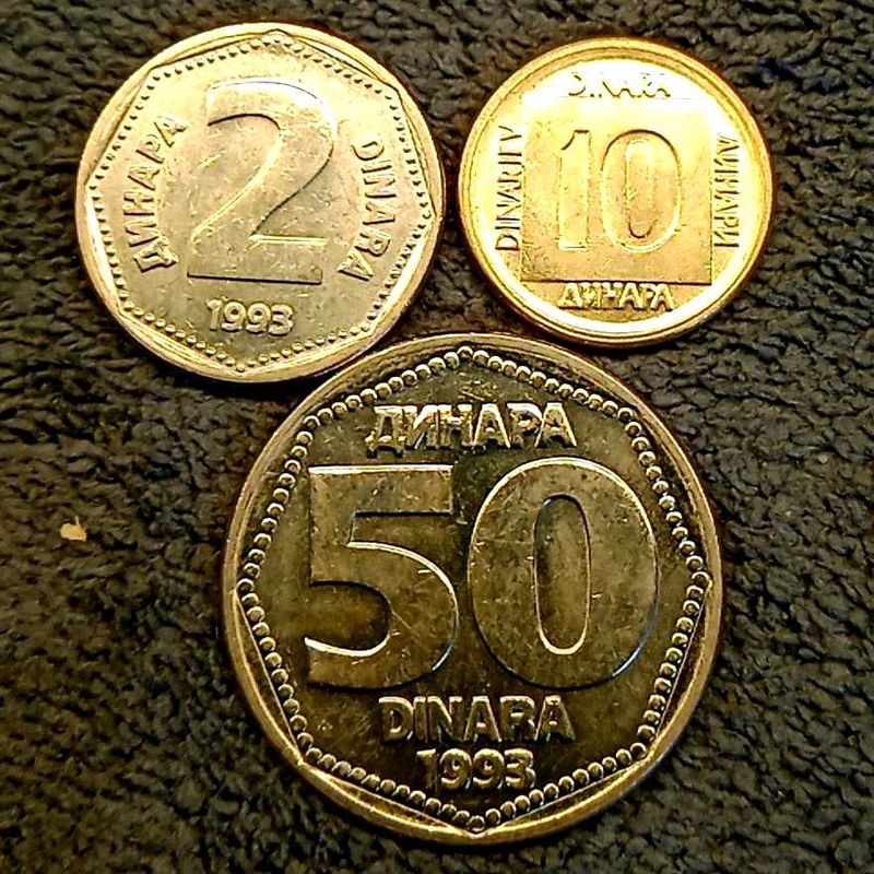 Yugoslavia Coins Set ( 3 Pcs)