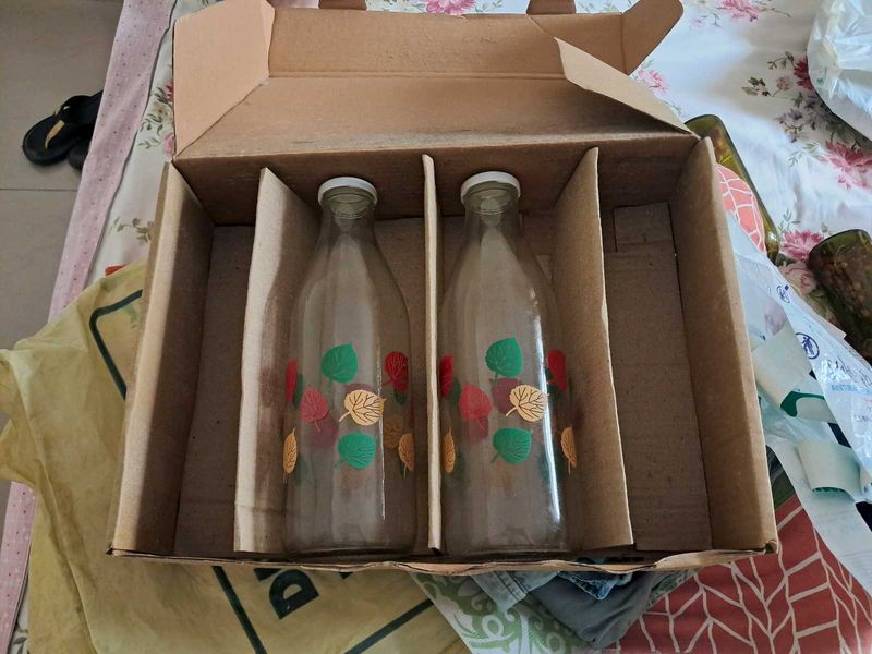 Vintage Leaf Bottles