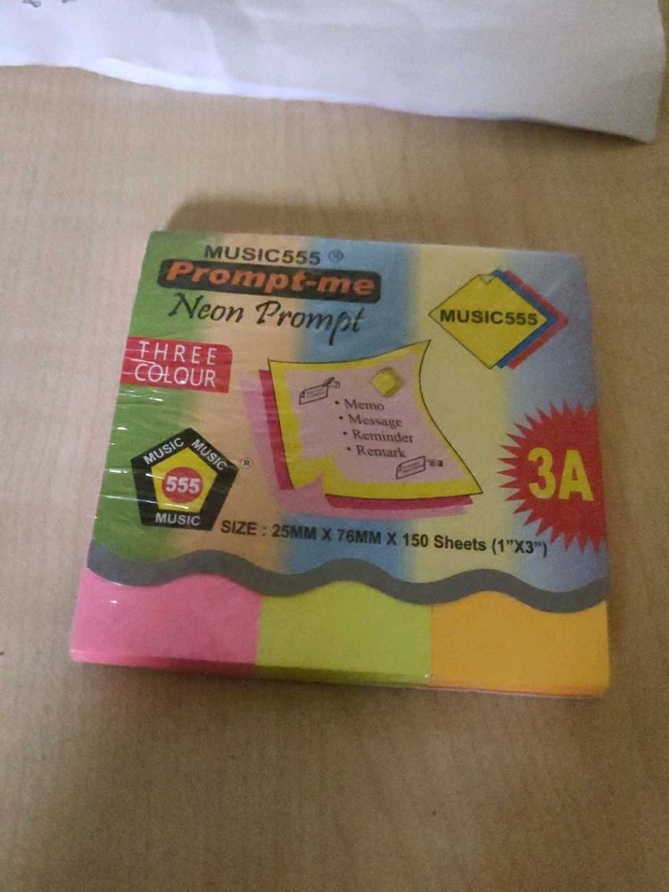 Neon Prompt Sticky Notes