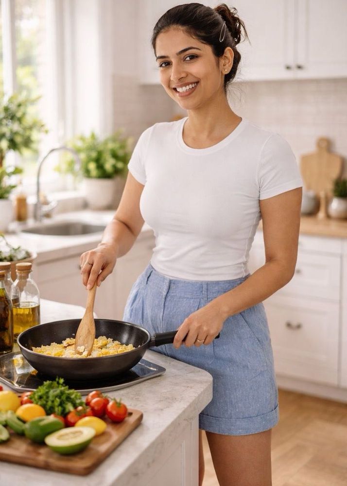 💙✨M&amp;S Azure Bloom Linen Shorts—Effortless Chic💙✨