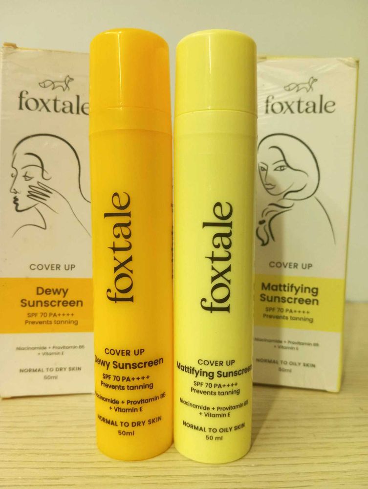 Combo Offer: Foxtale 2 Sunscreen Duo,Dry &amp;oilyskin