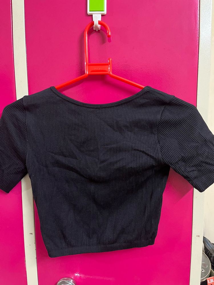 Black Crop Top