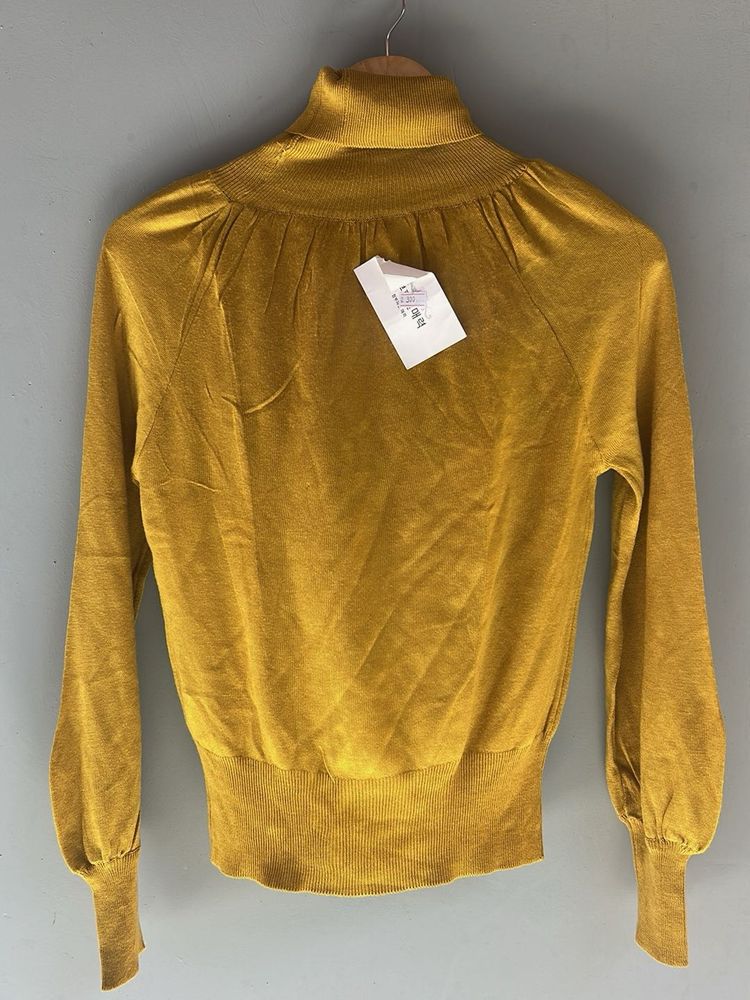 Mustard Turtleneck Sweater