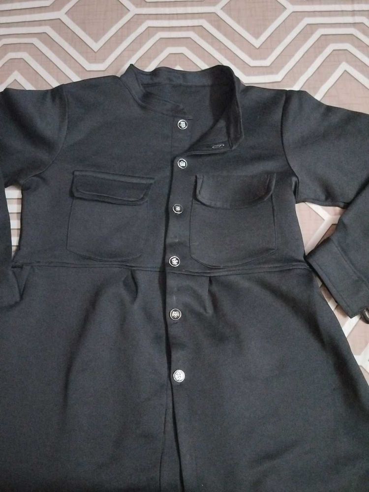 Black Button-Up Jacket