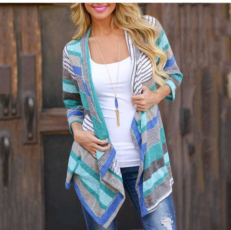 Kalt Cotton 3/4th Sleeves Long Open Shrug