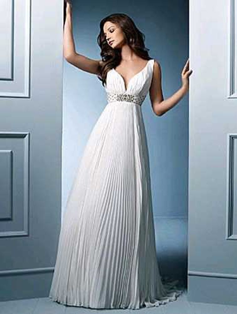 Elegant White Embellished Gown