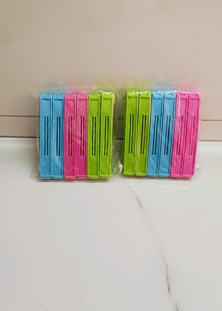 2 Set-Multipurpose Food Snack Plastic Bag Clip Sea