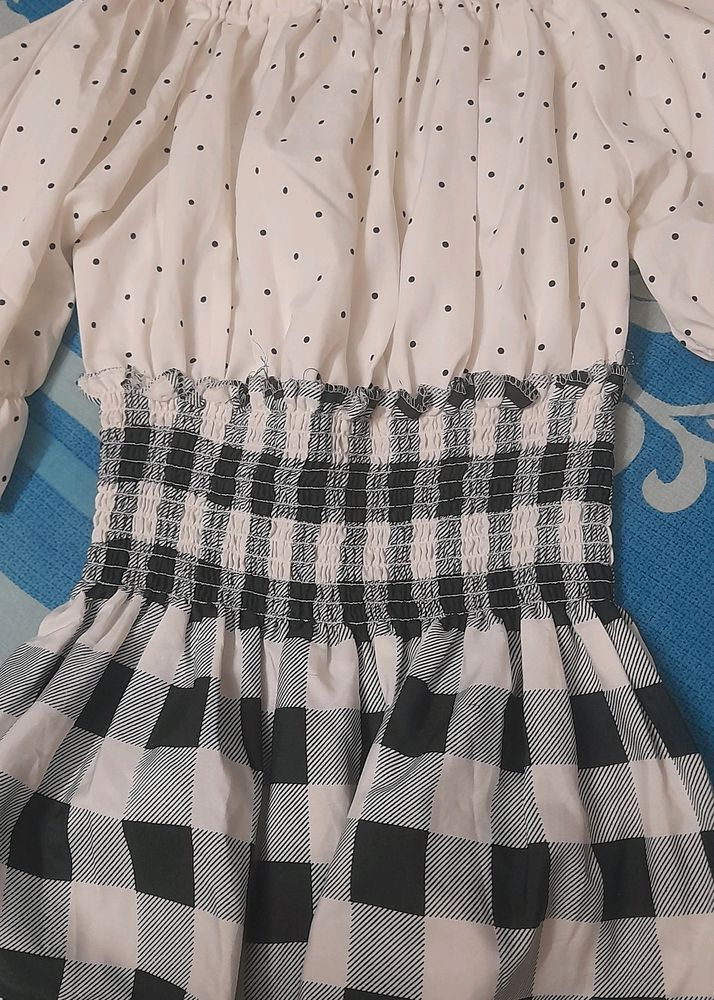 Cute Polka Dot &amp; Gingham Dress