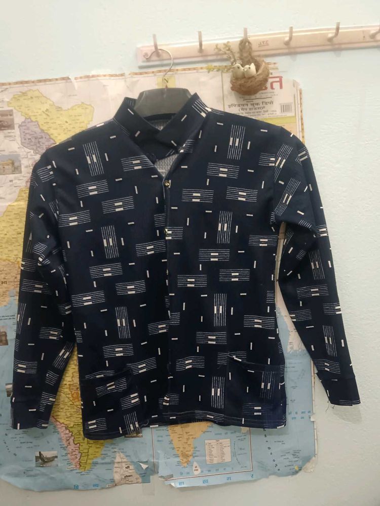 Patterned Long Sleeve Shirt
