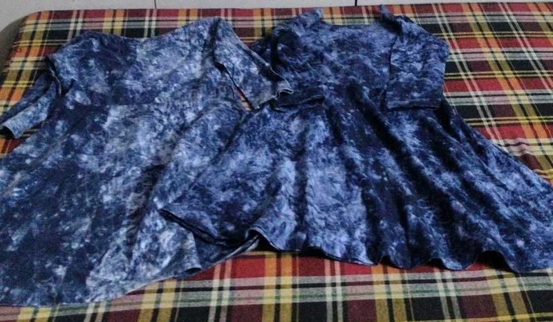 Combo Blue Denim Frocks