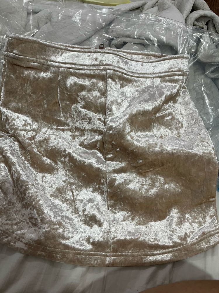 Forever 21 Crushed Velvet Mini Skirt