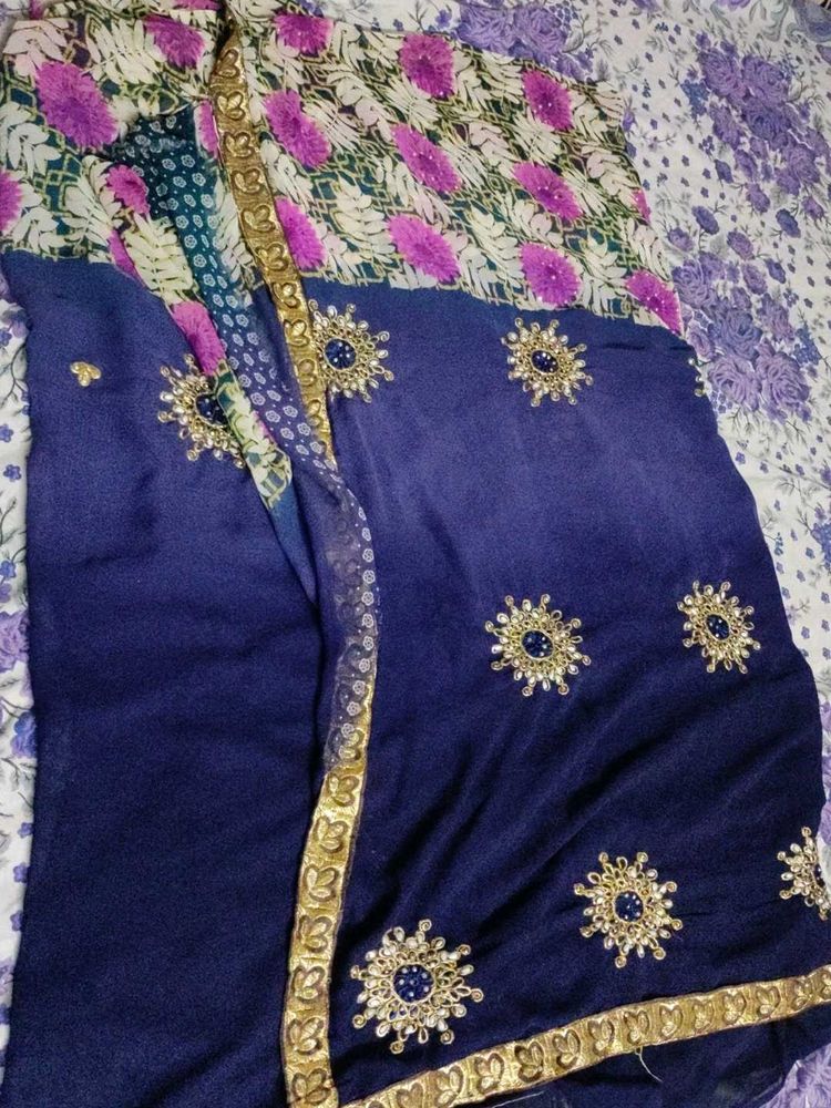 Elegant Embellished Saree