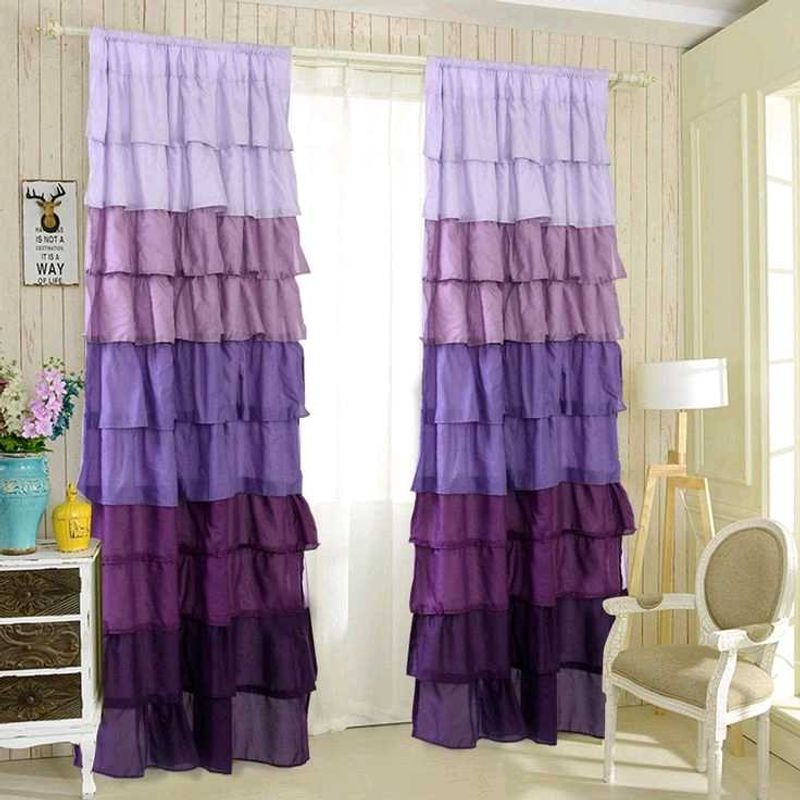 Ruffled Ombre Curtains