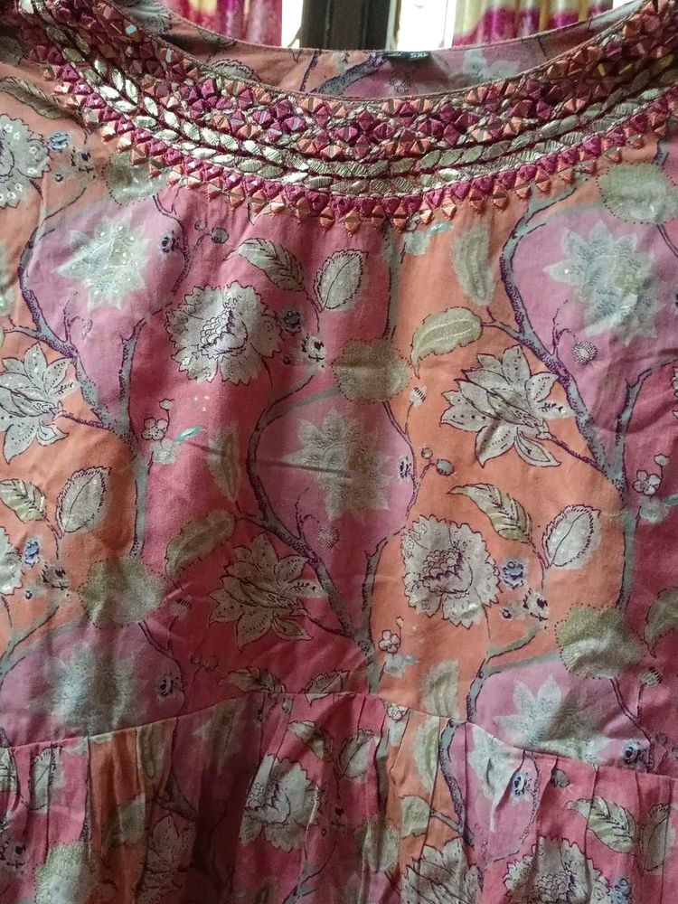 Floral Print Ethnic Kurta