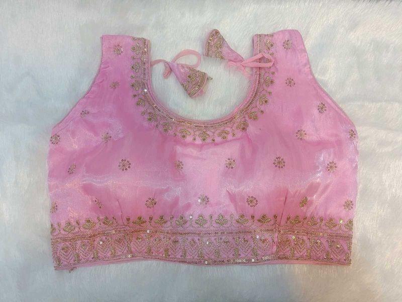 Pink Embroidered Blouse