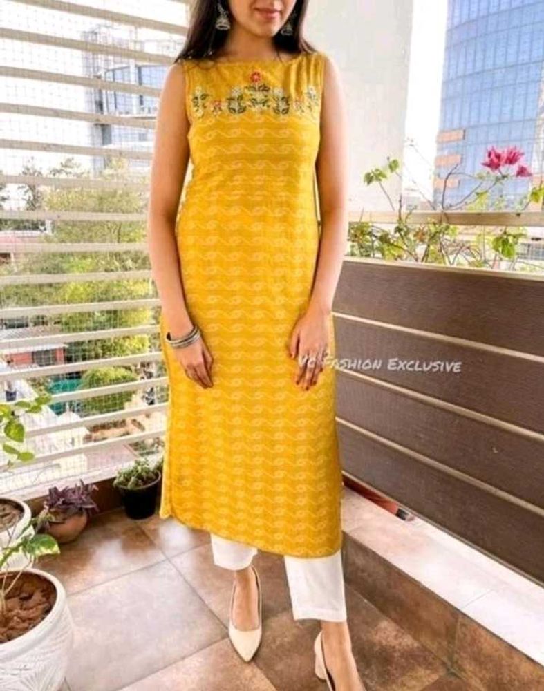 Sale / Emboidaray Work Cotton Kurta