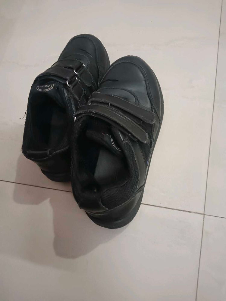 Black Velcro Strap Shoes