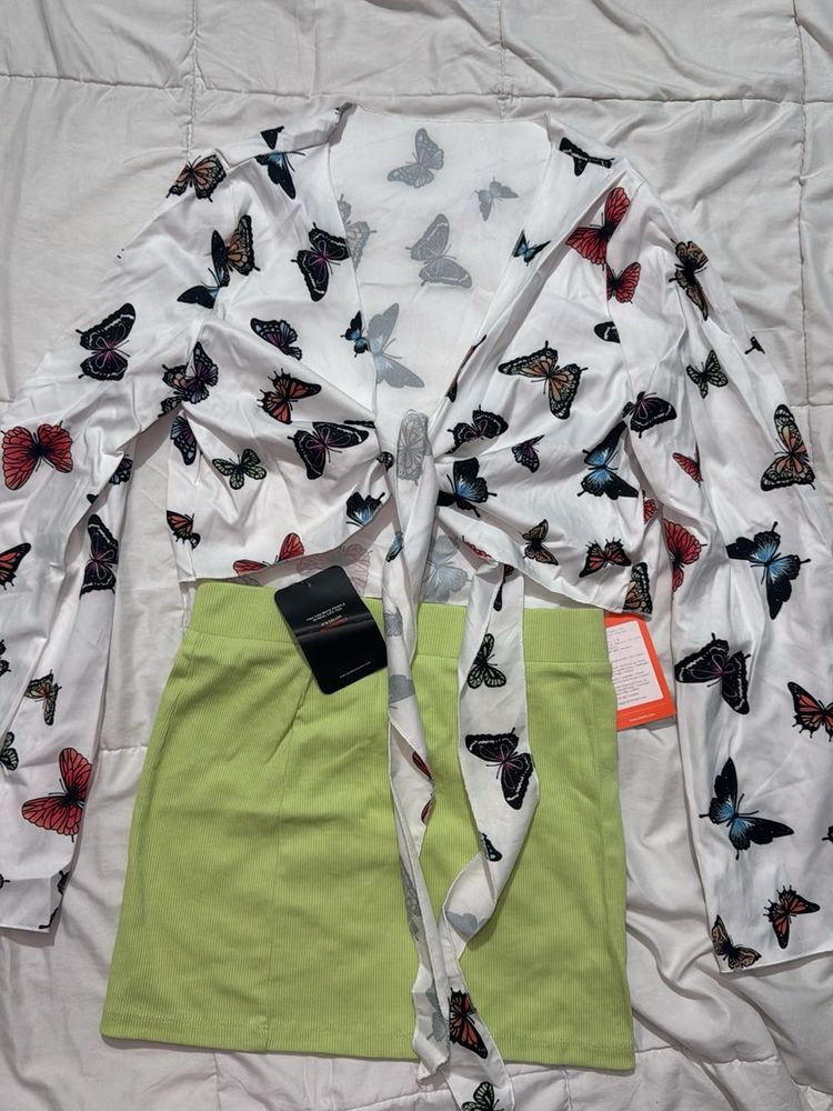 Top And Skirt Co-ord Set (new With Tags)