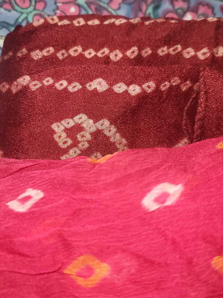 Bandhej Dupatta Set