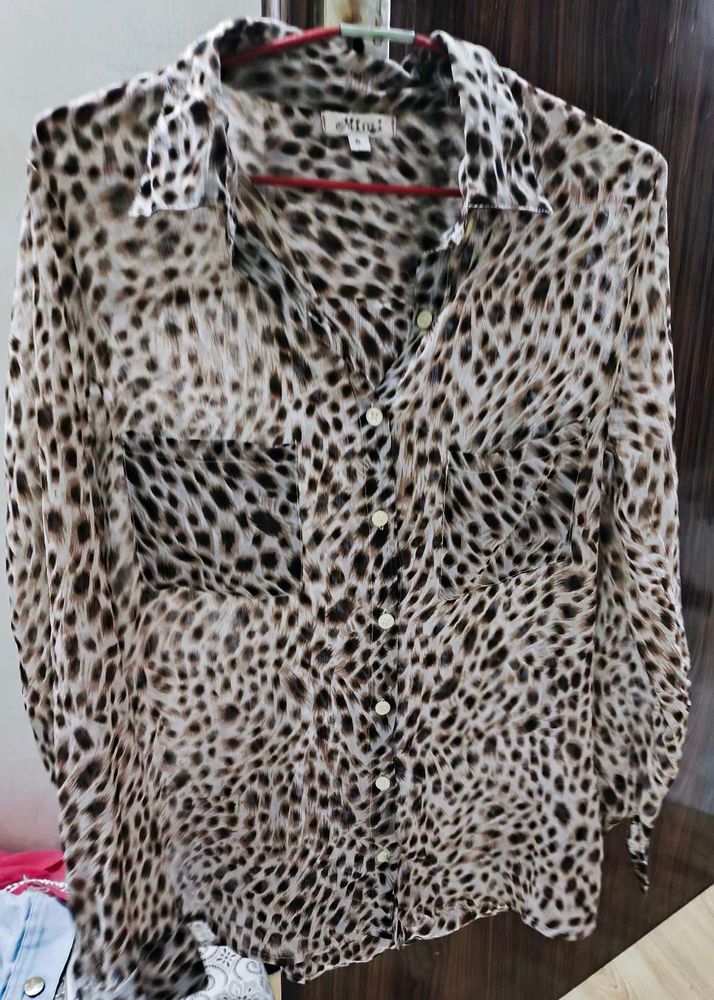 Tiger Print Shirt, Beautiful Shirt,Very Soft Fabri