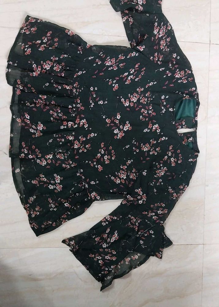 Dark Green Top