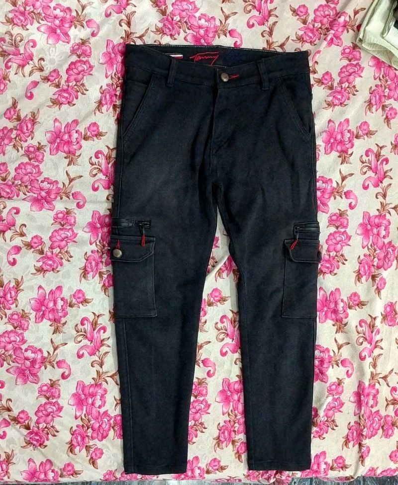 Tommy Hilfiger Black Cargo Pants
