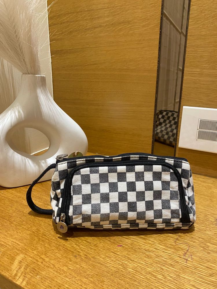 Checkered Pouch