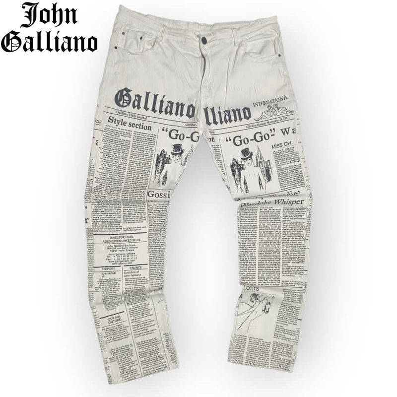 John Galliano Jeans - Rare Vintage Designer Piece