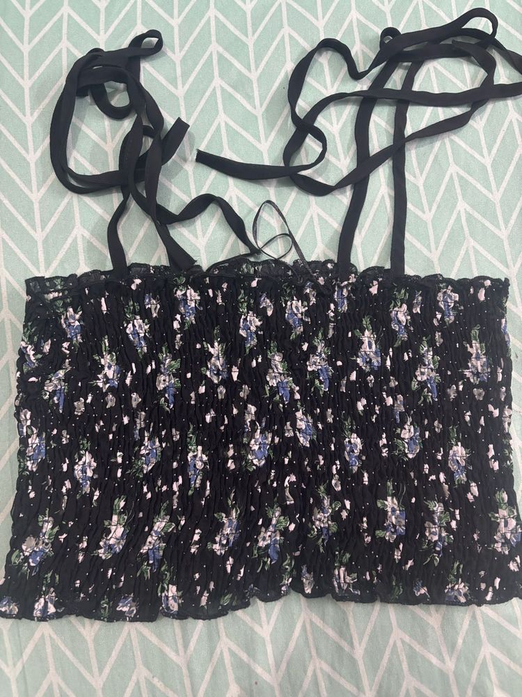 Floral Smocked Tube Top
