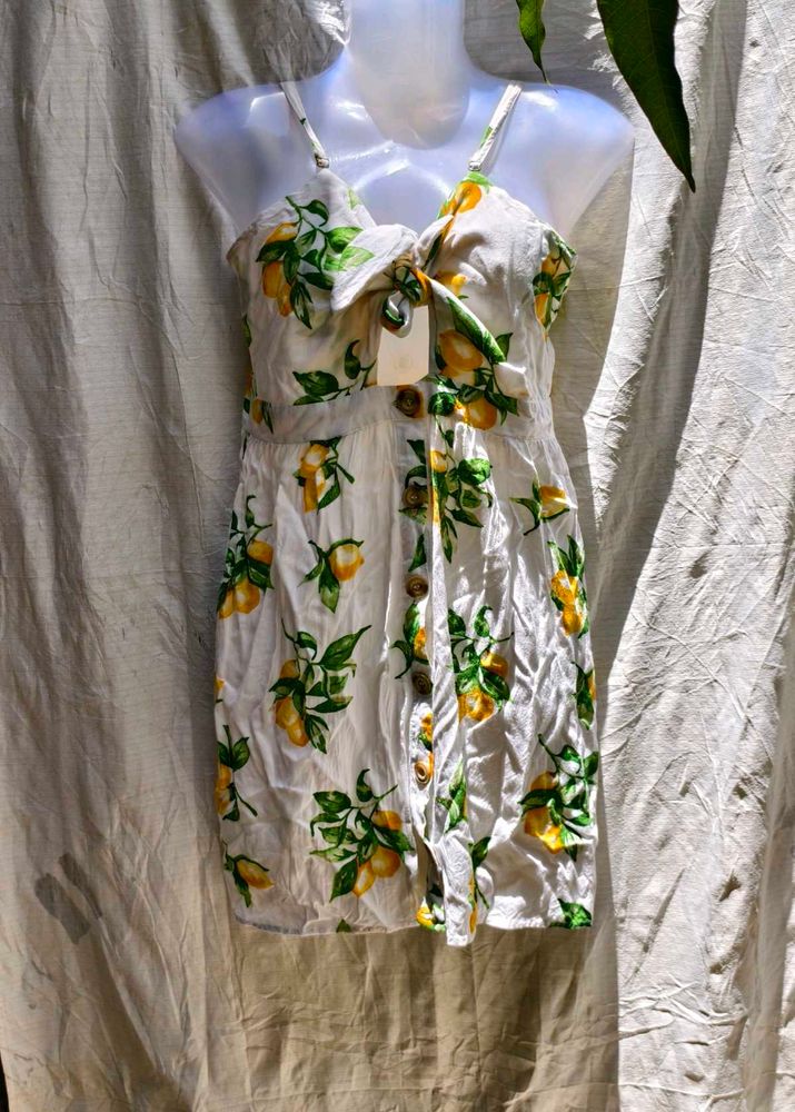 I. Lemon Print Sundress