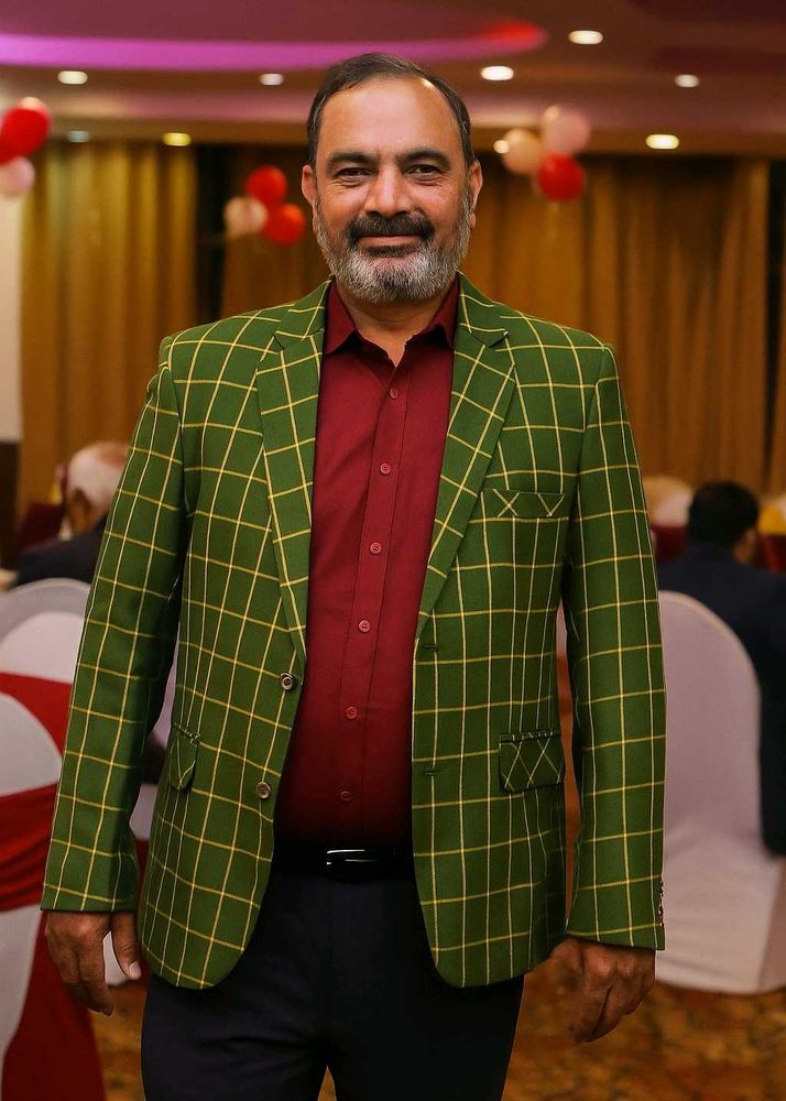 Mens Check Blazer For Wedding And Party