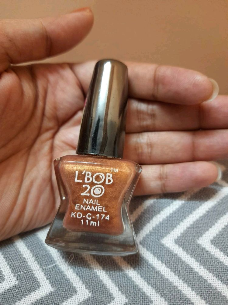 Brown &amp; Orangish Nail Polish