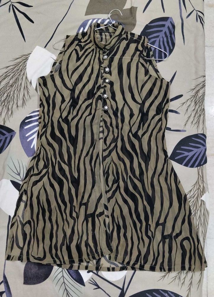 Zebra Print Top