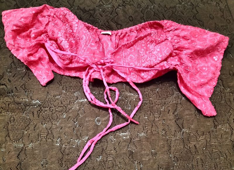 Pink Chicken Kari Embroidery Bralette
