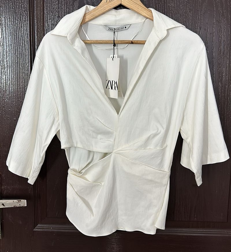 ZARA waist Cut Out Top